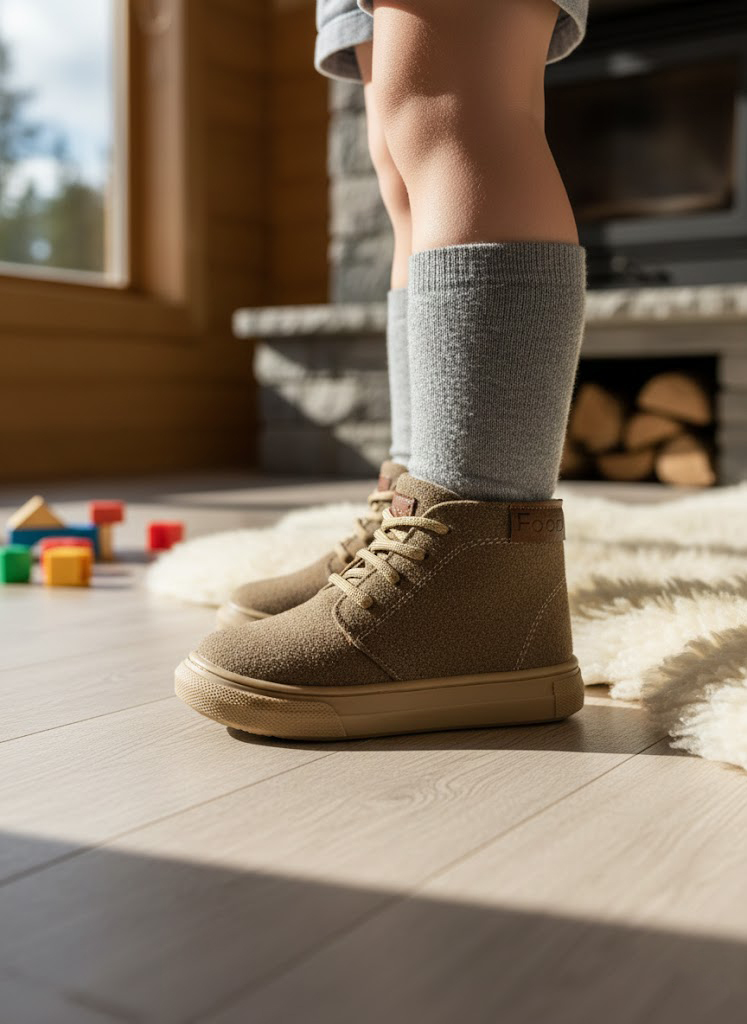 Bubu Unisex Fermuarlı Çocuk Botu Kum 21-30