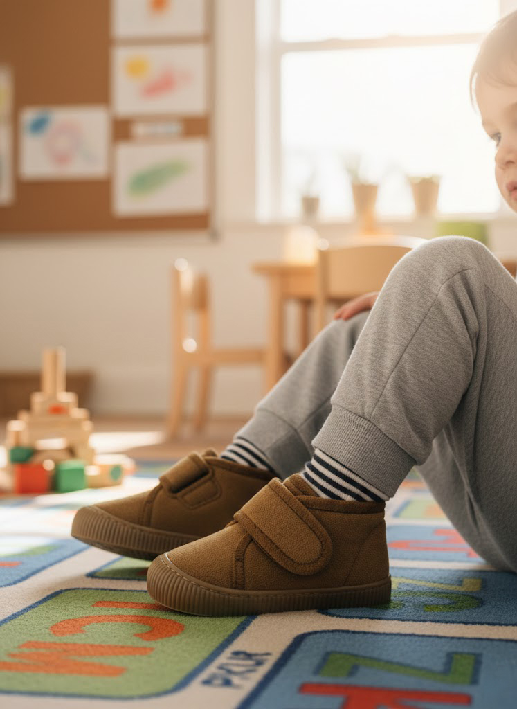 Mufi Unisex Çocuk Ev ve Kreş Ayakkabısı Tarçın 26-30