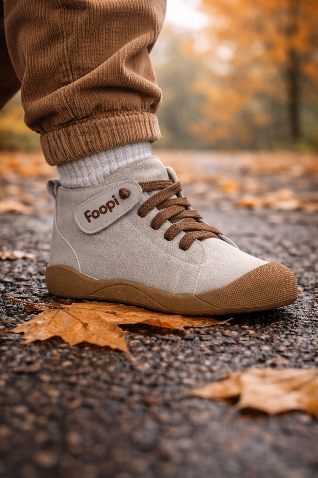Podivo Unisex Fermuarlı ve Lastikli Ortopedik Çocuk Botu Gri 19-30