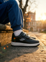 Airvox Cırtlı Sneaker Unisex Ayakkabı Siyah 31-35