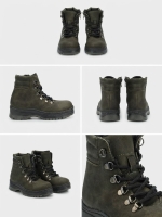 Foopi Titan Unisex Çocuk Fermuarlı Bağcıklı Outdoor Bot Haki 31-35