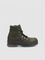 Foopi Titan Unisex Çocuk Fermuarlı Bağcıklı Outdoor Bot Haki 31-35