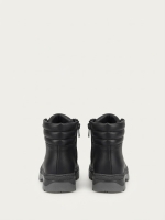 Foopi Titan Unisex Çocuk Fermuarlı Bağcıklı Outdoor Bot Siyah 31-35