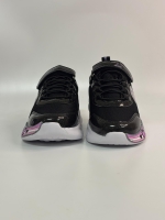 Glossy Cırtlı-Lastikli Kız Spor Ayakkabı Siyah 31-35