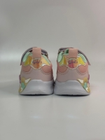 Glossy Işıklı Cırtlı-Lastikli Kız Spor Ayakkabı Pudra 26-30