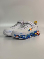 Goal Işıklı Cırtlı-Lastikli Erkek Spor Ayakkabı Beyaz 31-35