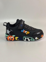 Goal Işıklı Cırtlı-Lastikli Erkek Spor Ayakkabı Siyah 31-35