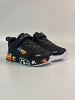 Goal Işıklı Cırtlı-Lastikli Erkek Spor Ayakkabı Siyah 31-35