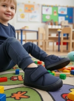 Mufi Unisex Çocuk Ev ve Kreş Ayakkabısı Lacivert 26-30