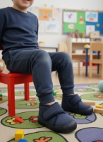 Mufi Unisex Çocuk Ev ve Kreş Ayakkabısı Lacivert 26-30