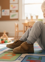 Mufi Unisex Çocuk Ev ve Kreş Ayakkabısı Tarçın 26-30