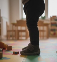 Mufi Unisex Işıklı Çocuk Ev ve Kreş Ayakkabısı Gri 21-25