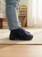 Mufi Unisex Işıklı Çocuk Ev ve Kreş Ayakkabısı Lacivert 21-25