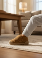 Mufi Unisex Işıklı Çocuk Ev ve Kreş Ayakkabısı Tarçın 21-25