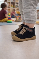Podivo Unisex Fermuarlı ve Lastikli Ortopedik Çocuk Botu Siyah 19-30