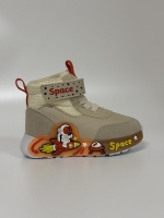 Space Işıklı Erkek Çocuk Botu Bej 22-25