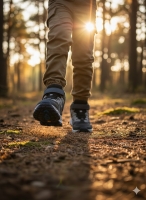 Trekfo Erkek Trekking Cırtlı-Lastikli Çocuk Botu Lacivert Gri 31-35