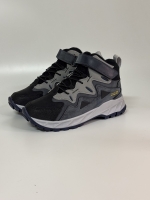 Trekfo Erkek Trekking Cırtlı-Lastikli Çocuk Botu Lacivert Gri 31-35