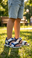 Wavex Unisex Çocuk Sandalet Beyaz Laci 26-35