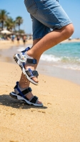 Wavex Unisex Çocuk Sandalet Gri Siyah 26-30