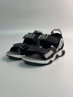 Wavex Unisex Çocuk Sandalet Siyah Gri 26-35