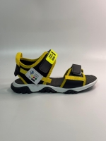 Wavex Unisex Çocuk Sandalet Siyah Sarı 31-35